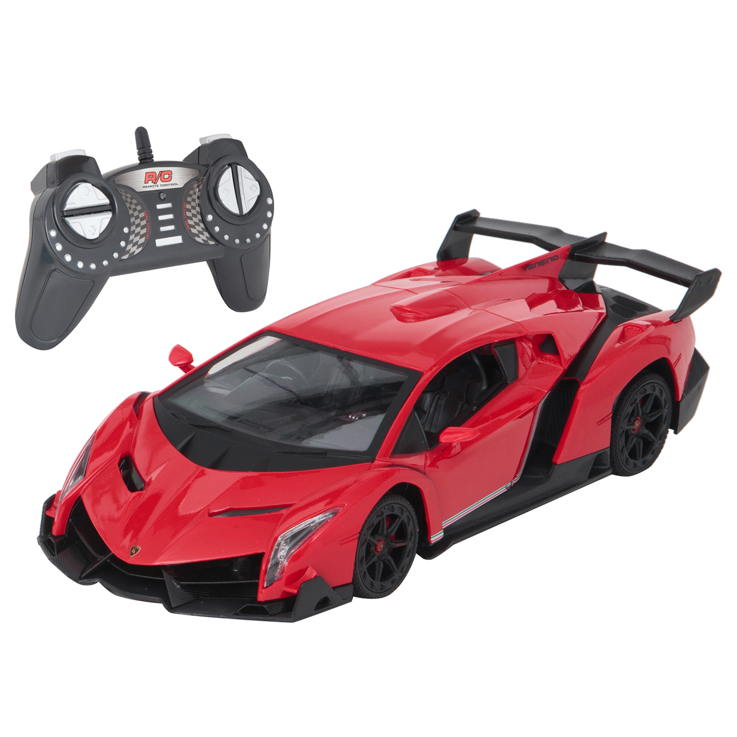 

Машина на радиоуправлении Maxi Car Vip Line Lamborghini Veneno, 1:18, красный