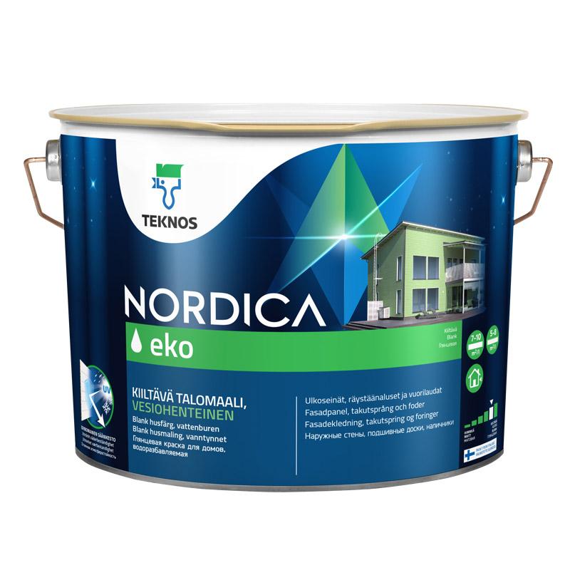 

Краска Teknos Нордика эко РМ1 9 л