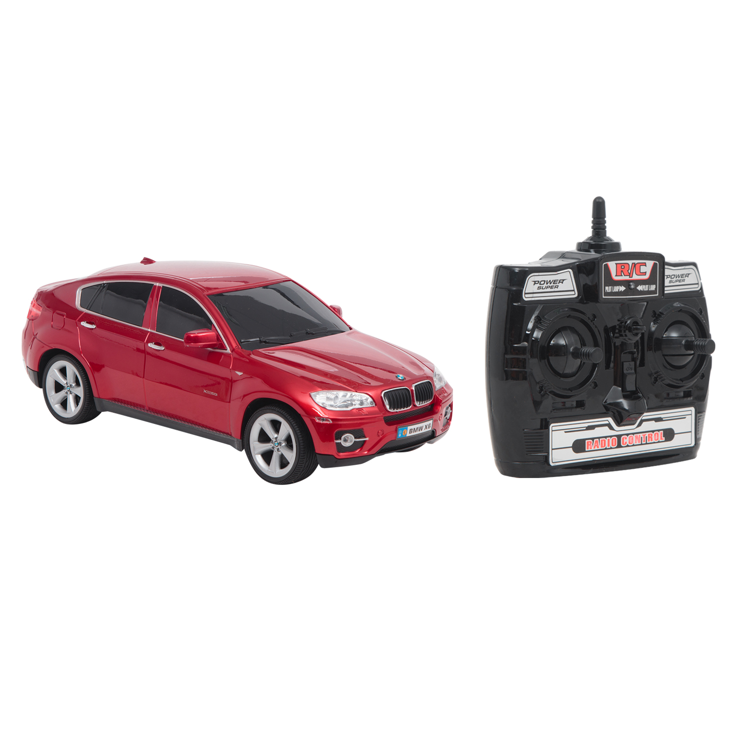 

Машина на радиоуправлении Maxi Car Vip Line BMW X6, 1:14, красный