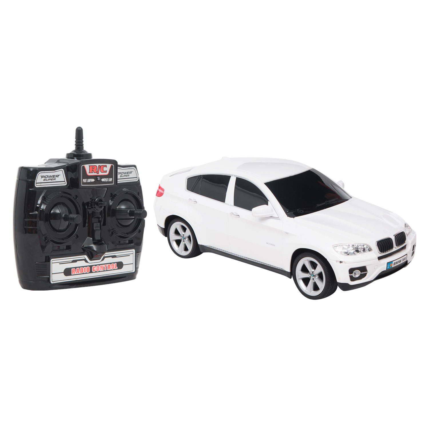 

Машина на радиоуправлении Maxi Car Vip Line BMW X6, 1:14, белый