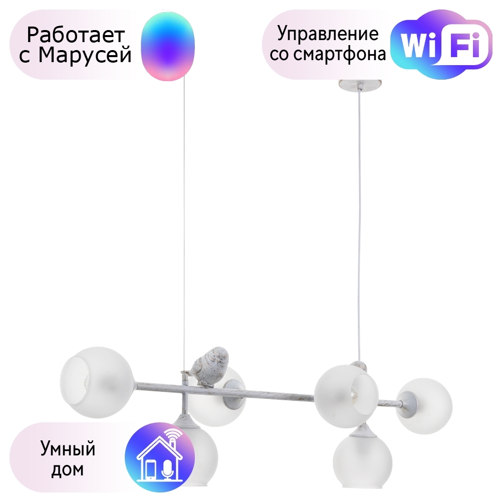 

Подвесной светильник Gemelli Arte Lamp с поддержкой Маруся A2150SP-6WG-М