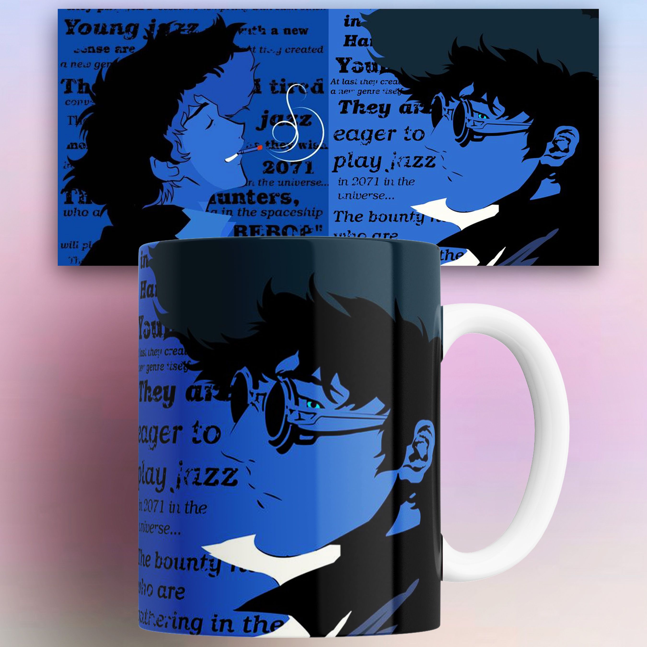 

Кружка аниме Ковбой Бибоп Cowboy Bebop 330 мл