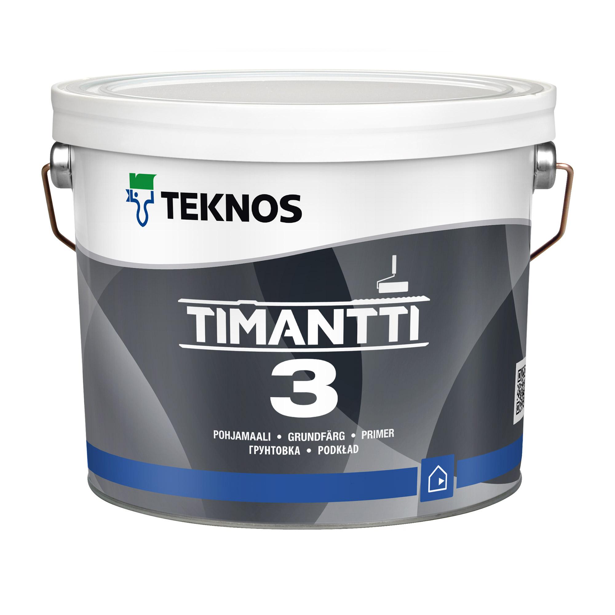 фото Краска teknos тиманти 3 valkoinen 2,7 л ди