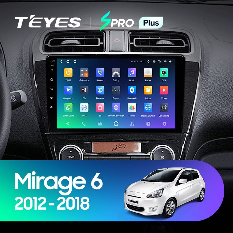 Штатная магнитола Teyes SPRO Plus 6128 Mitsubishi Mirage 6 2012-2018 3690000₽