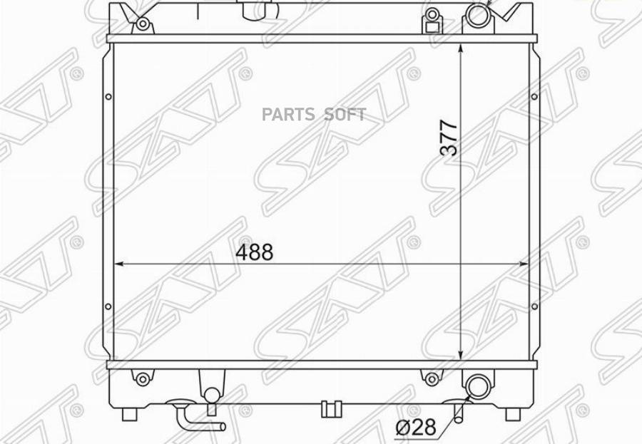 

Радиатор Suzuki Escudo/Vitara Ta01r/W 1.6 88-97 3d Sat арт. SK0001