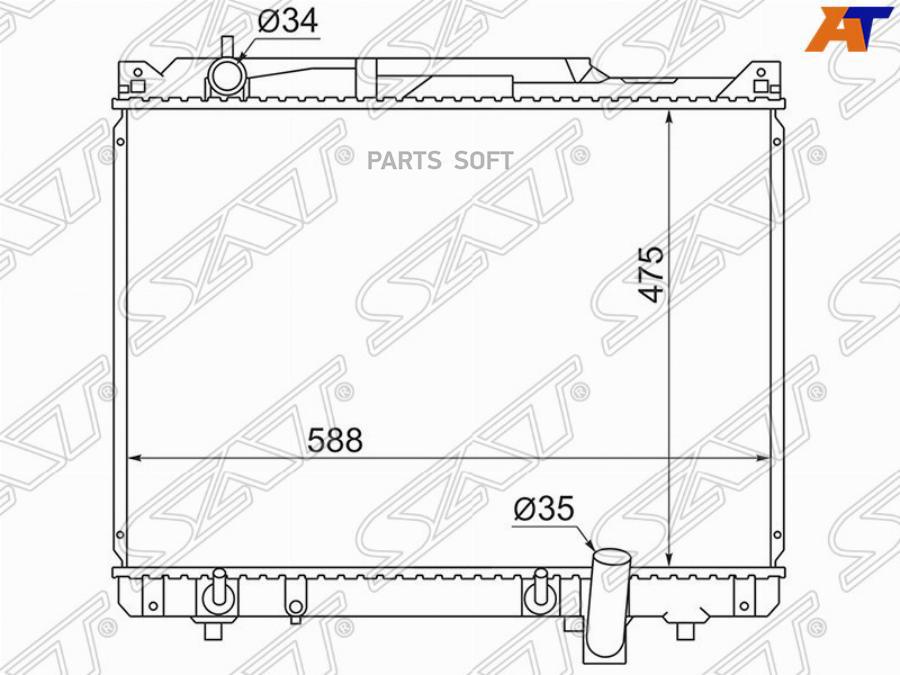 

Радиатор Suzuki Escudo/Grand Vitara Xl-7 2.7 03-05 Sat арт. SK0004