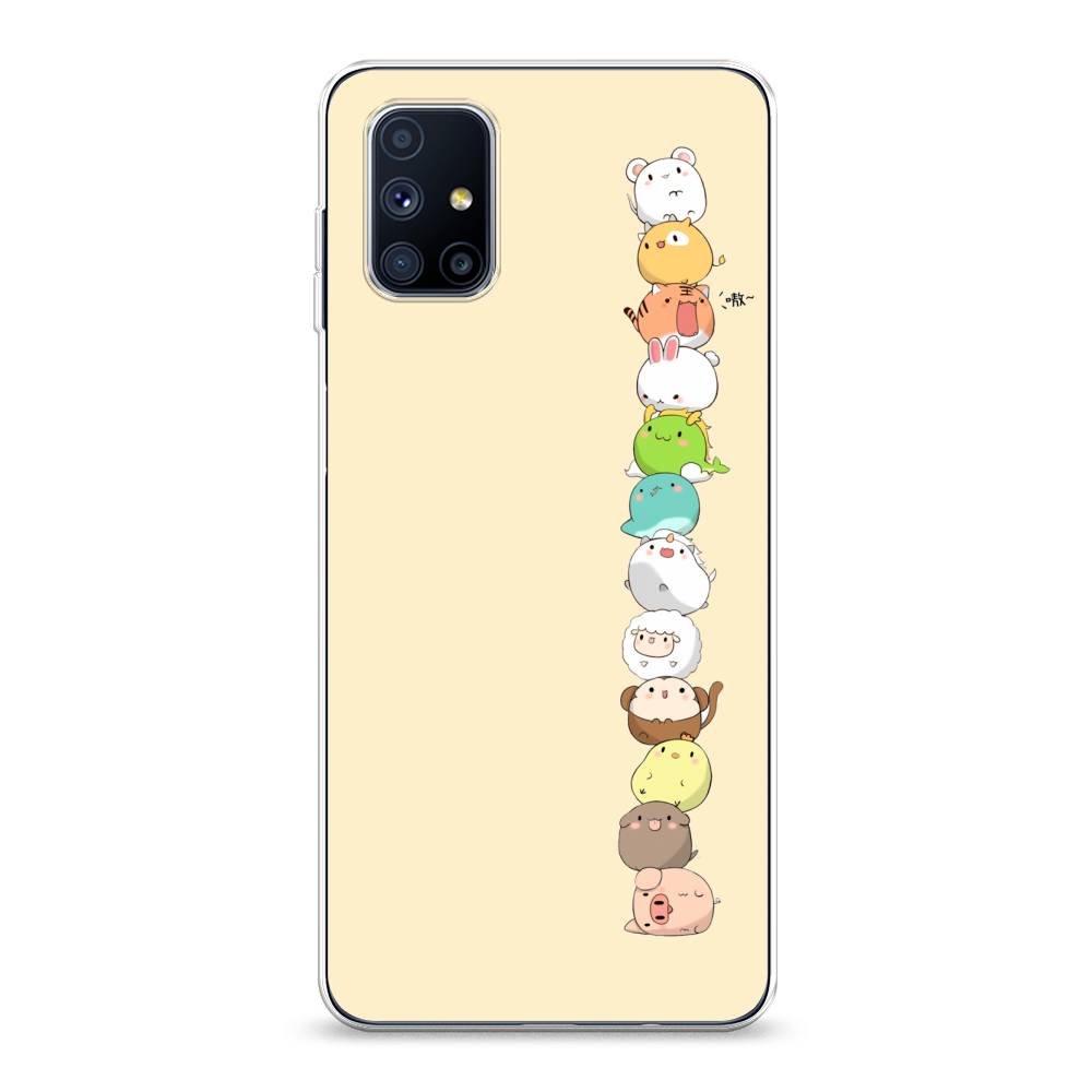 

Чехол Awog на Samsung Galaxy M51 / Самсунг M51 "Питомцы Чиби", Разноцветный, 2101550-2