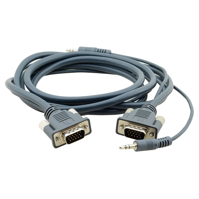 

Кабель Kramer VGA/Jack 3.5 - VGA/Jack 3.5 вилка-вилка 0.9м () черный