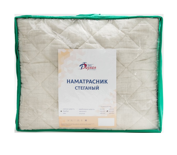 

Наматрасник Текс-Дизайн Пекаль+ бамбук-хлопок 200x200 см белый, бамбук-хлопок 150 г/кв.м