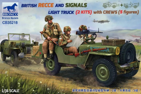 

Сборная модель Bronco 1/35 Сборная модель Recce And Signals с экипажем CB35218
