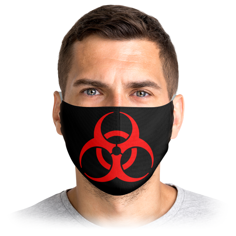 

Многоразовая маска Printio Biohazard красная L, Biohazard