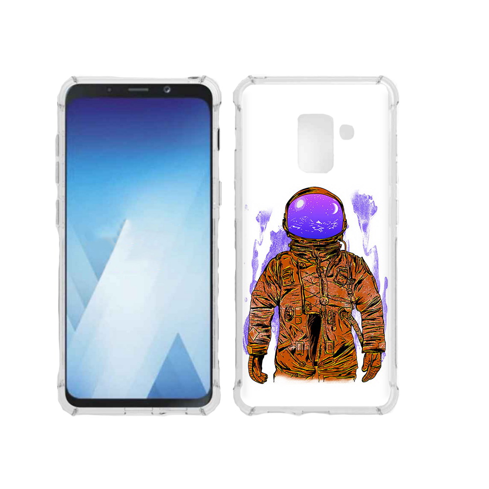 

Чехол MyPads Tocco для Samsung Galaxy A5 (2018) нарисованный мужчина в скафандре, Прозрачный, Tocco