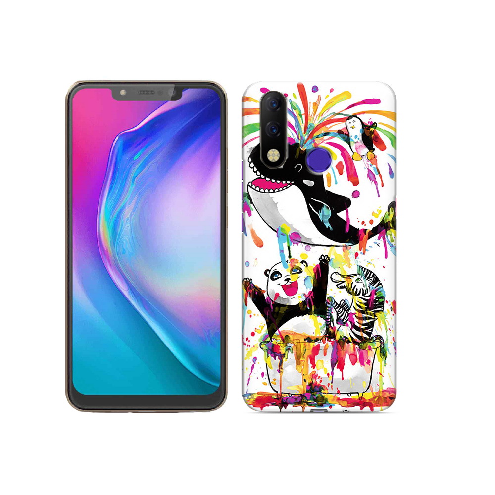 

Чехол MyPads Tocco для Tecno Spark 3 Pro Хиппи кит, Прозрачный, Tocco