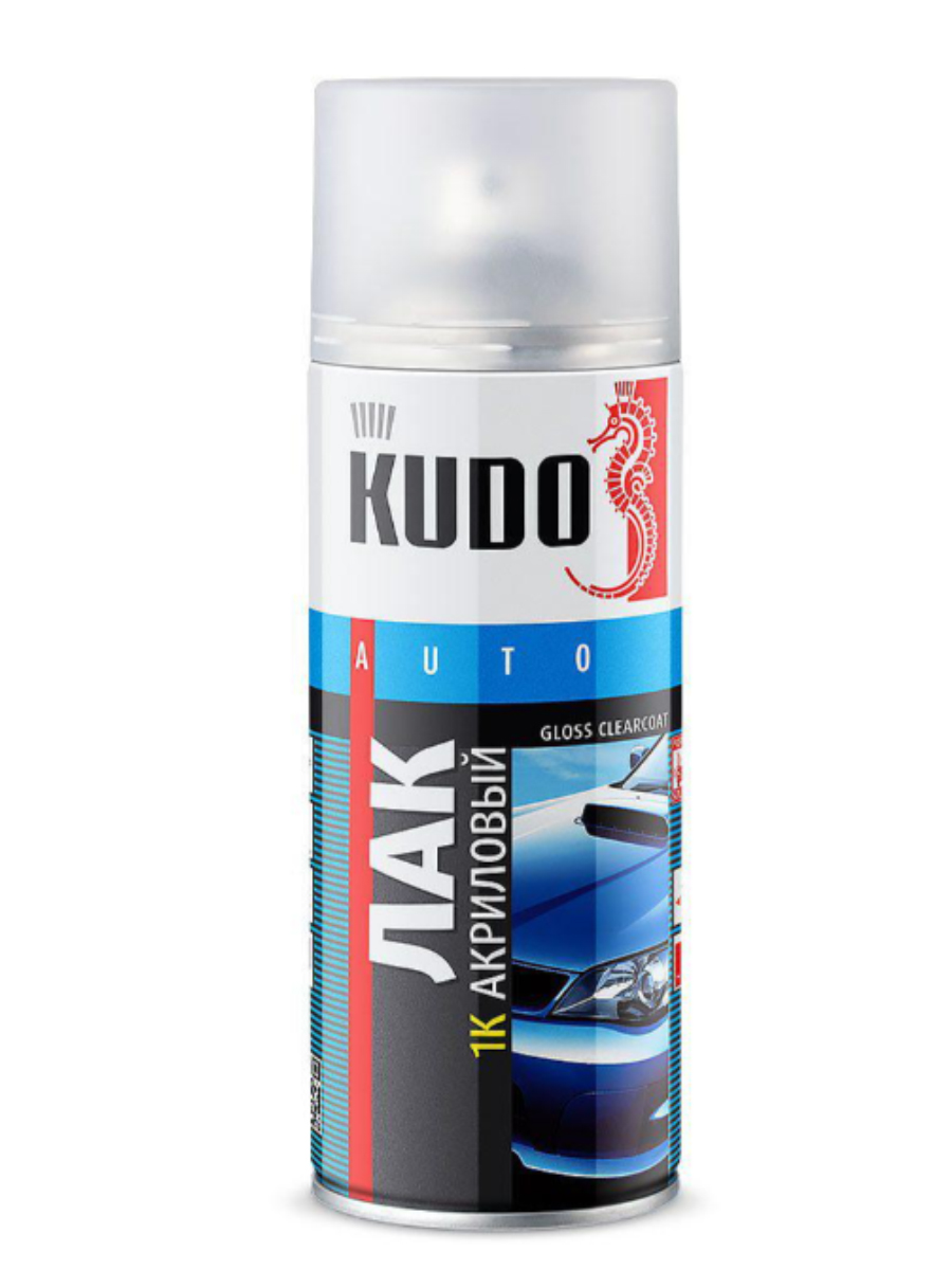 Лак KUDO, 1К, акриловый, аэрозоль, 520 мл, упаковка 3 шт