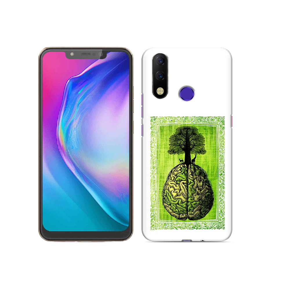 

Чехол MyPads Tocco для Tecno Spark 3 Pro абстракция здоровый мозг, Прозрачный, Tocco
