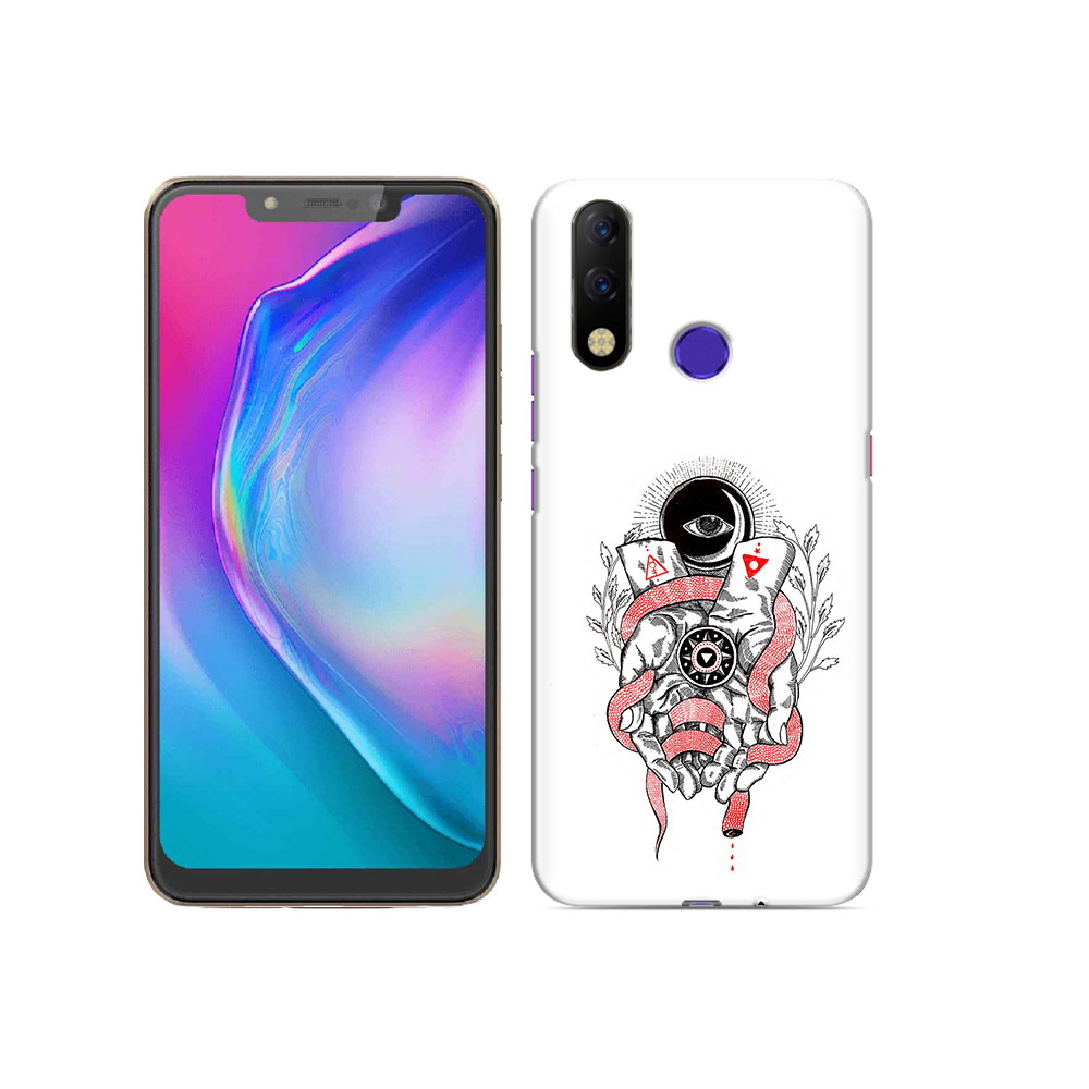 

Чехол MyPads Tocco для Tecno Spark 3 Pro абстрация связанные руки, Прозрачный, Tocco