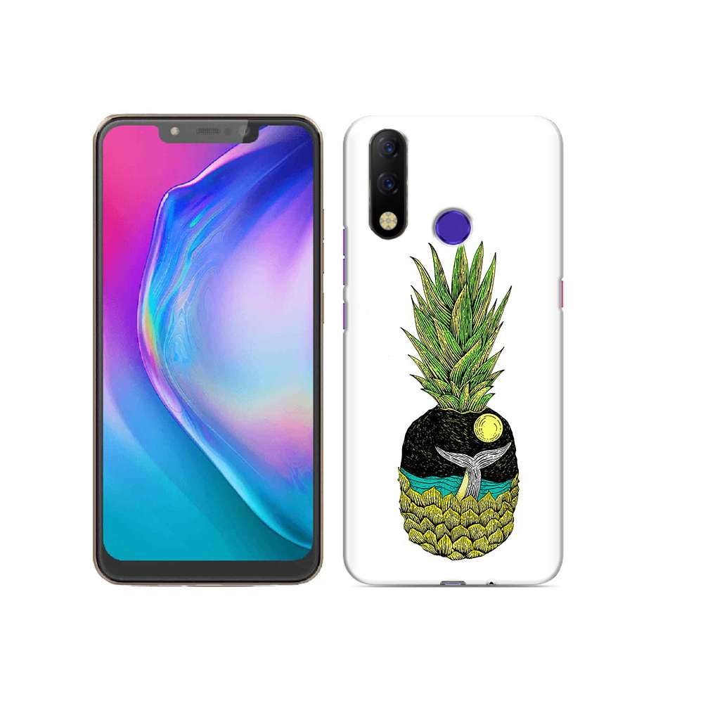 

Чехол MyPads Tocco для Tecno Spark 3 Pro ананас с китом, Прозрачный, Tocco