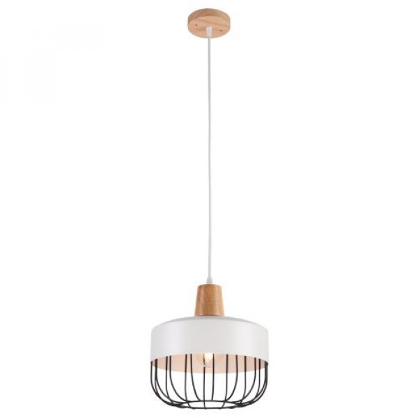

Люстра IMEX потолочная подвесная 1x60Вт E27 MD.0913-1-P WH+BK