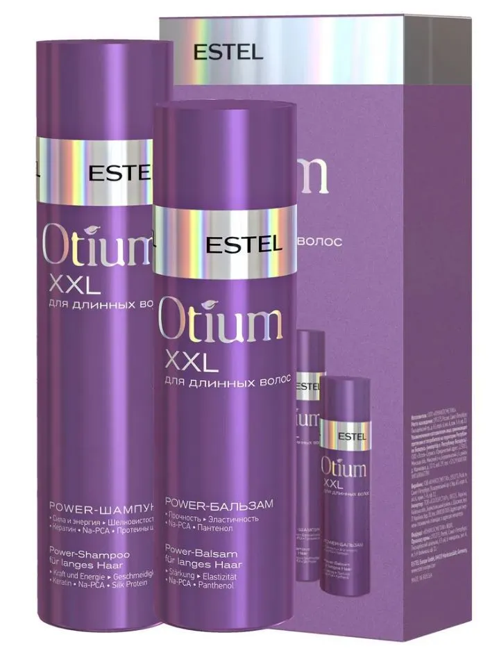 

Набор Estel для длинных волос OTIUM XXL Шампунь 250 мл и Бальзам 200 мл, OTIUM наборы