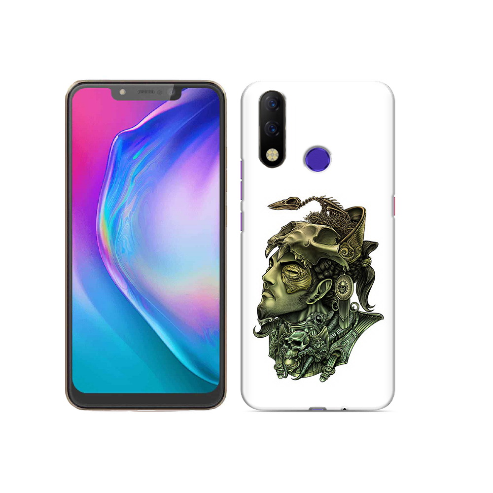 

Чехол MyPads Tocco для Tecno Spark 3 Pro бронзовый воин, Прозрачный, Tocco