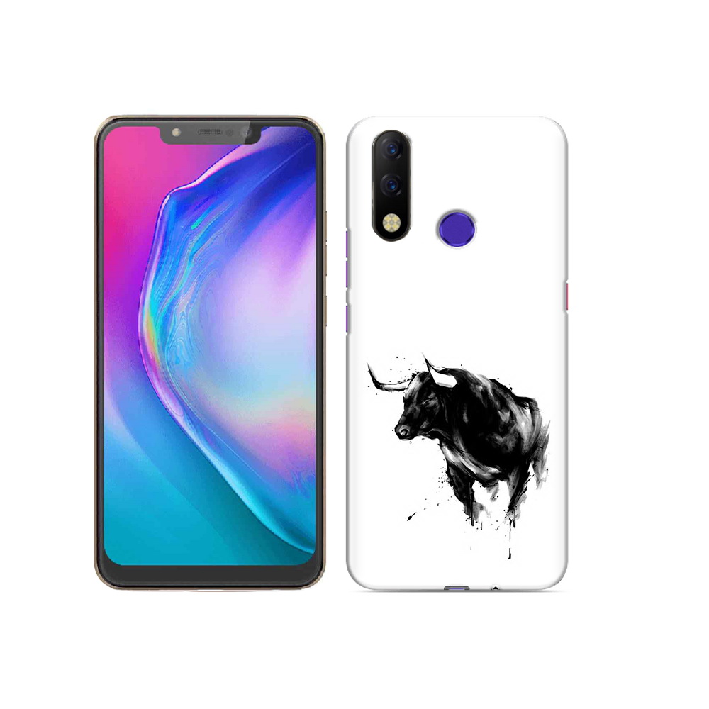 

Чехол MyPads Tocco для Tecno Spark 3 Pro бык, Прозрачный, Tocco
