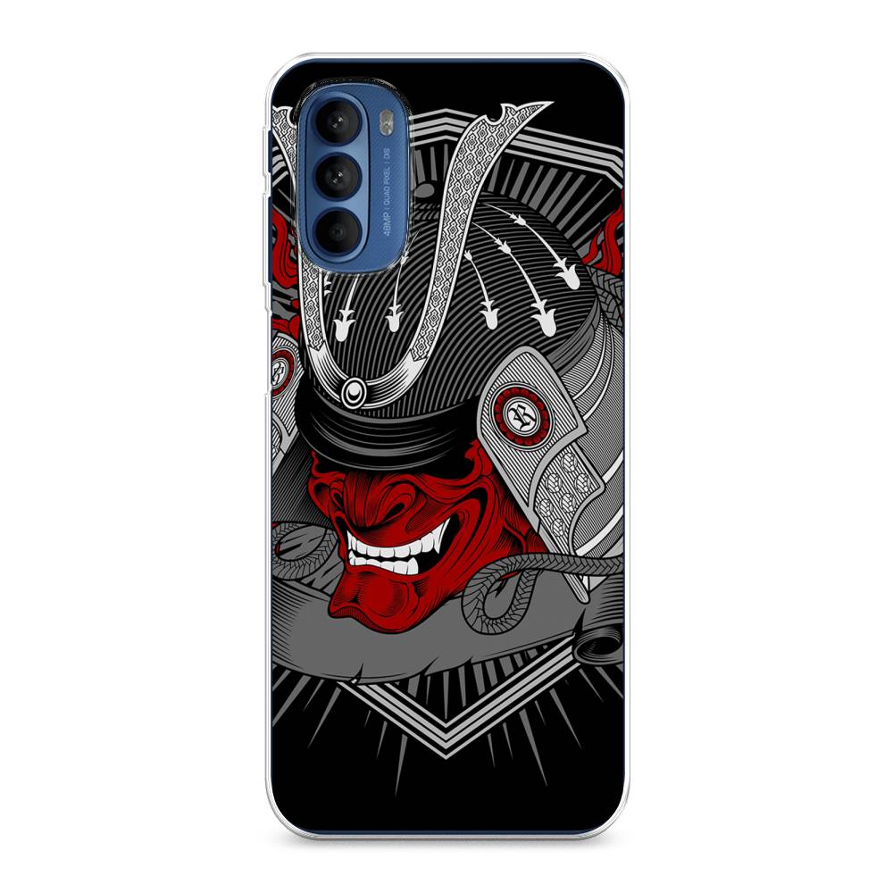

Чехол на Motorola Moto G31 "Красная маска самурая", Белый;красный;черный, 242550-4