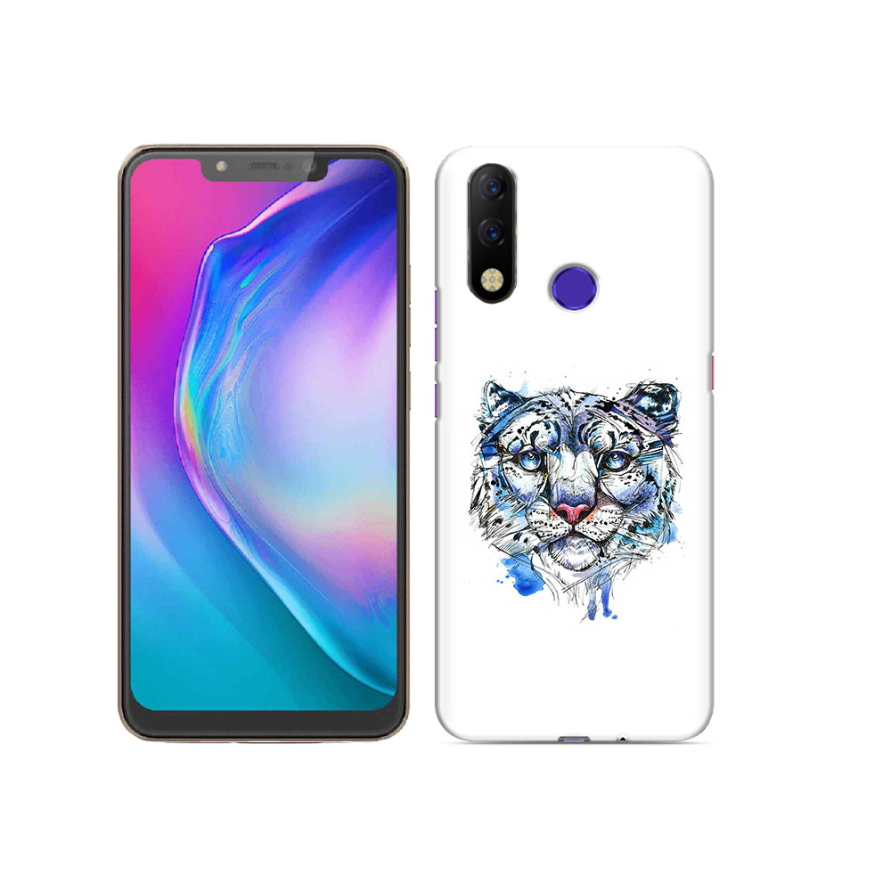 

Чехол MyPads Tocco для Tecno Spark 3 Pro водяной тигр, Прозрачный, Tocco