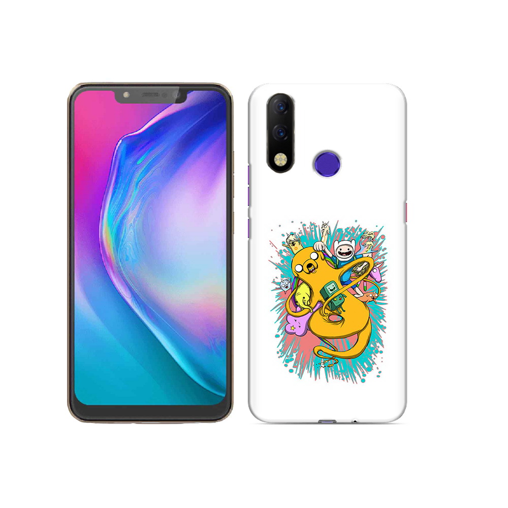 

Чехол MyPads Tocco для Tecno Spark 3 Pro время приключений рисунок, Прозрачный, Tocco
