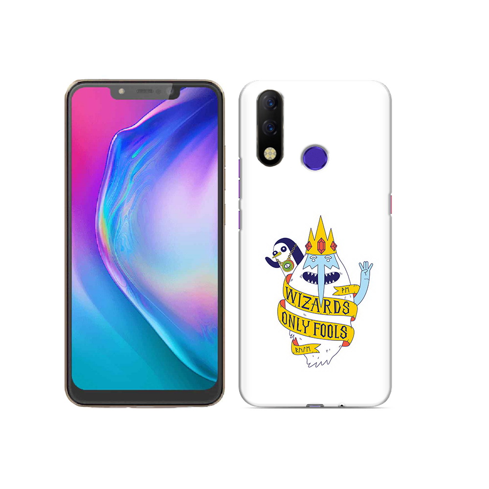 

Чехол MyPads Tocco для Tecno Spark 3 Pro время приключений снежный король, Прозрачный, Tocco