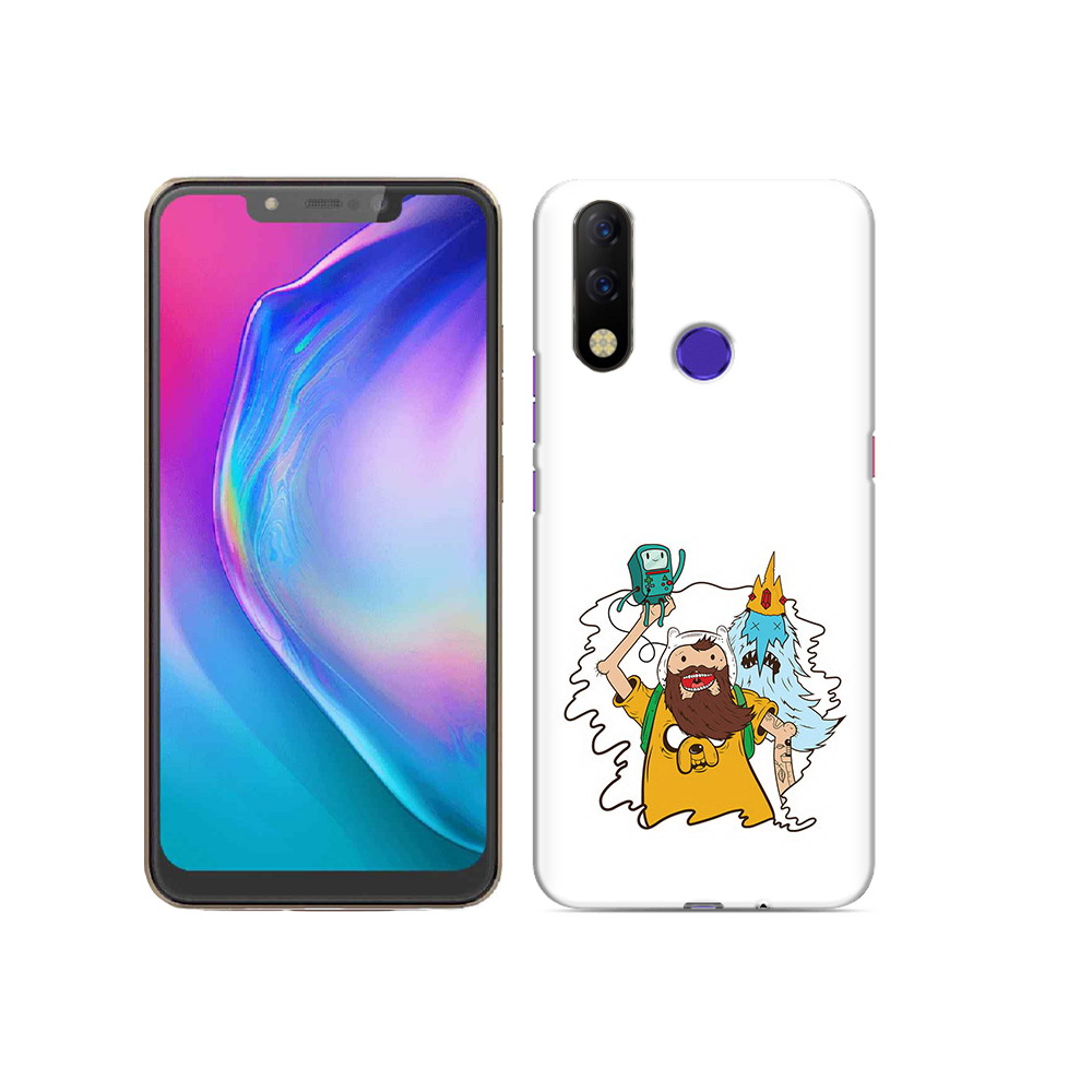 

Чехол MyPads Tocco для Tecno Spark 3 Pro время приключений старый Финн, Прозрачный, Tocco