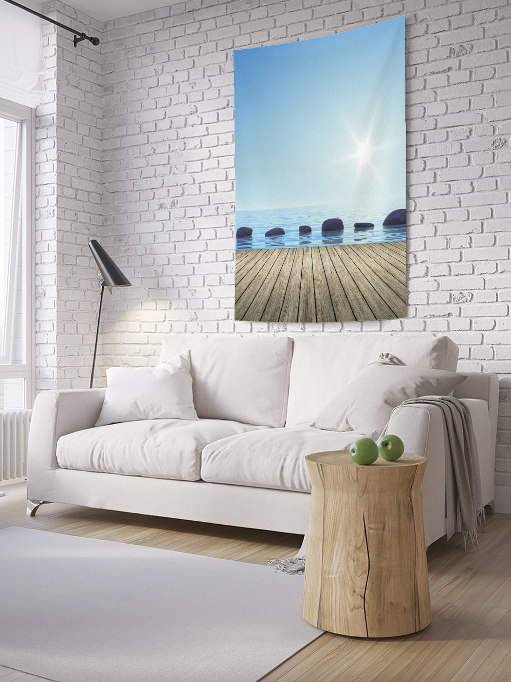 

Вертикальное фотопанно на стену JoyArty Береговые камни 100x150 см, Береговые камни