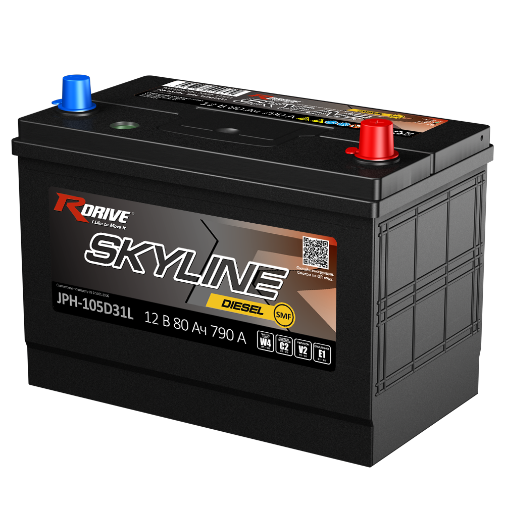 

Аккумулятор RDRIVE SKYLINE 105D31L, 105D31L