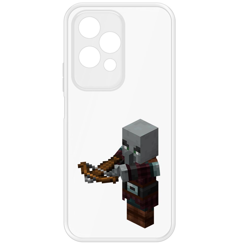 

Чехол-накладка Krutoff Clear Case Minecraft-Разбойник для Honor 200 Lite, Прозрачный
