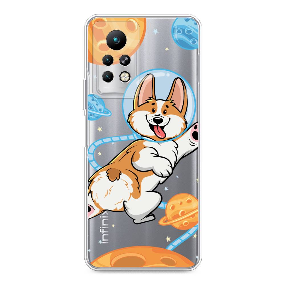

Чехол для Infinix Note 11 Pro "Корги-космонавт", Голубой;бежевый;белый, 3100550-1