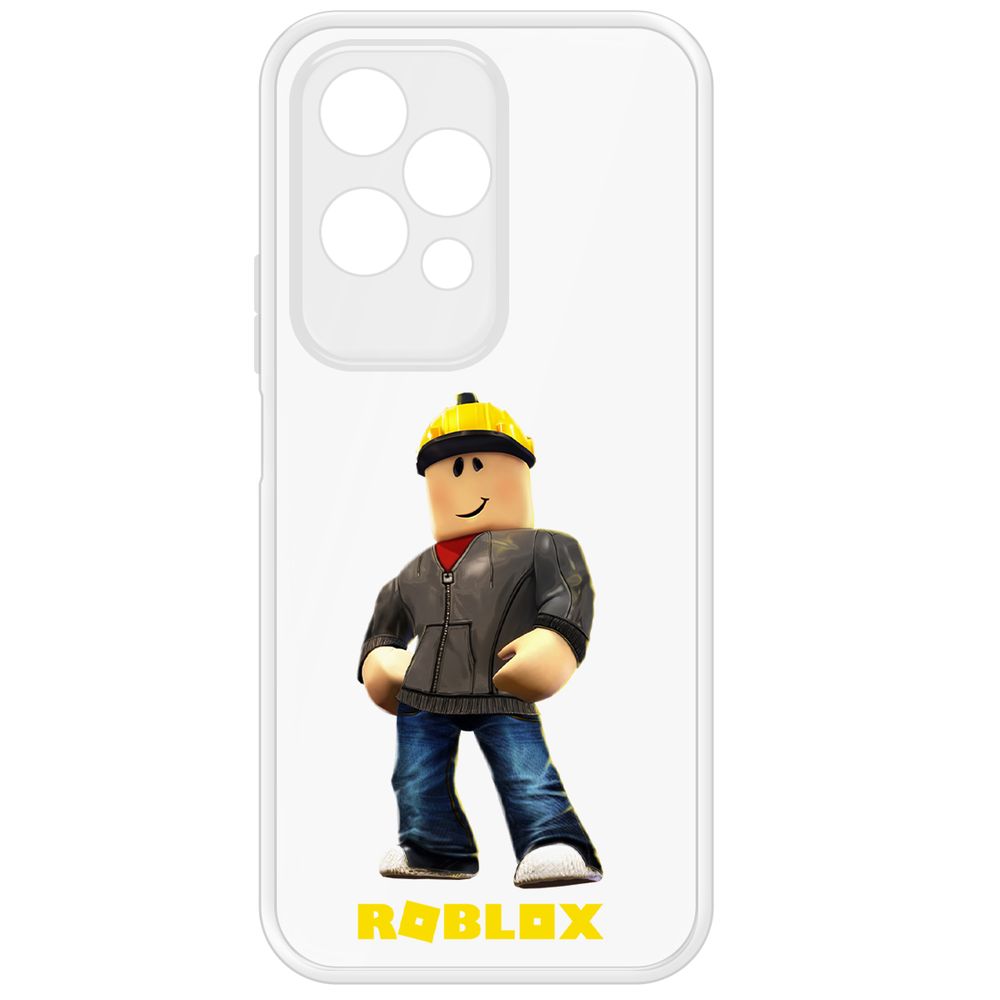 

Чехол-накладка Krutoff Clear Case Roblox-Строитель для Honor 200 Lite, Прозрачный
