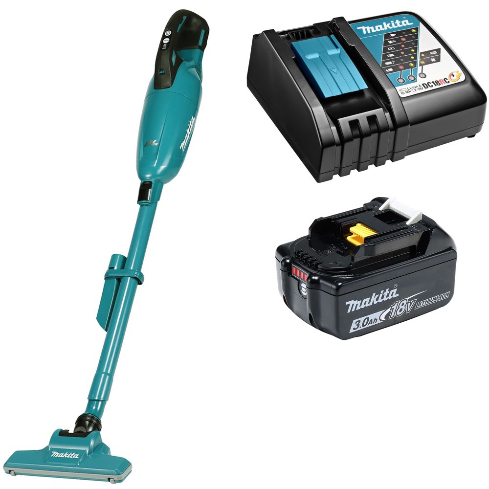 

Пылесос Makita DCL284FRF бирюзовый, DCL284FRF