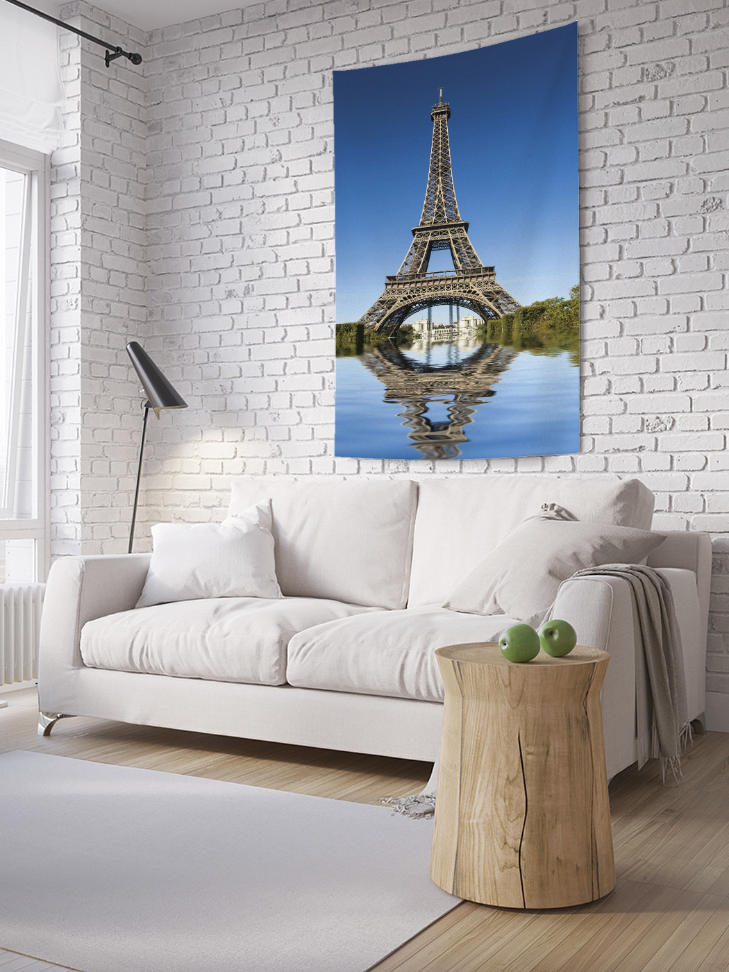 

Вертикальное фотопанно на стену JoyArty Эйфелева башня на реке 100x150 см, Эйфелева башня на реке