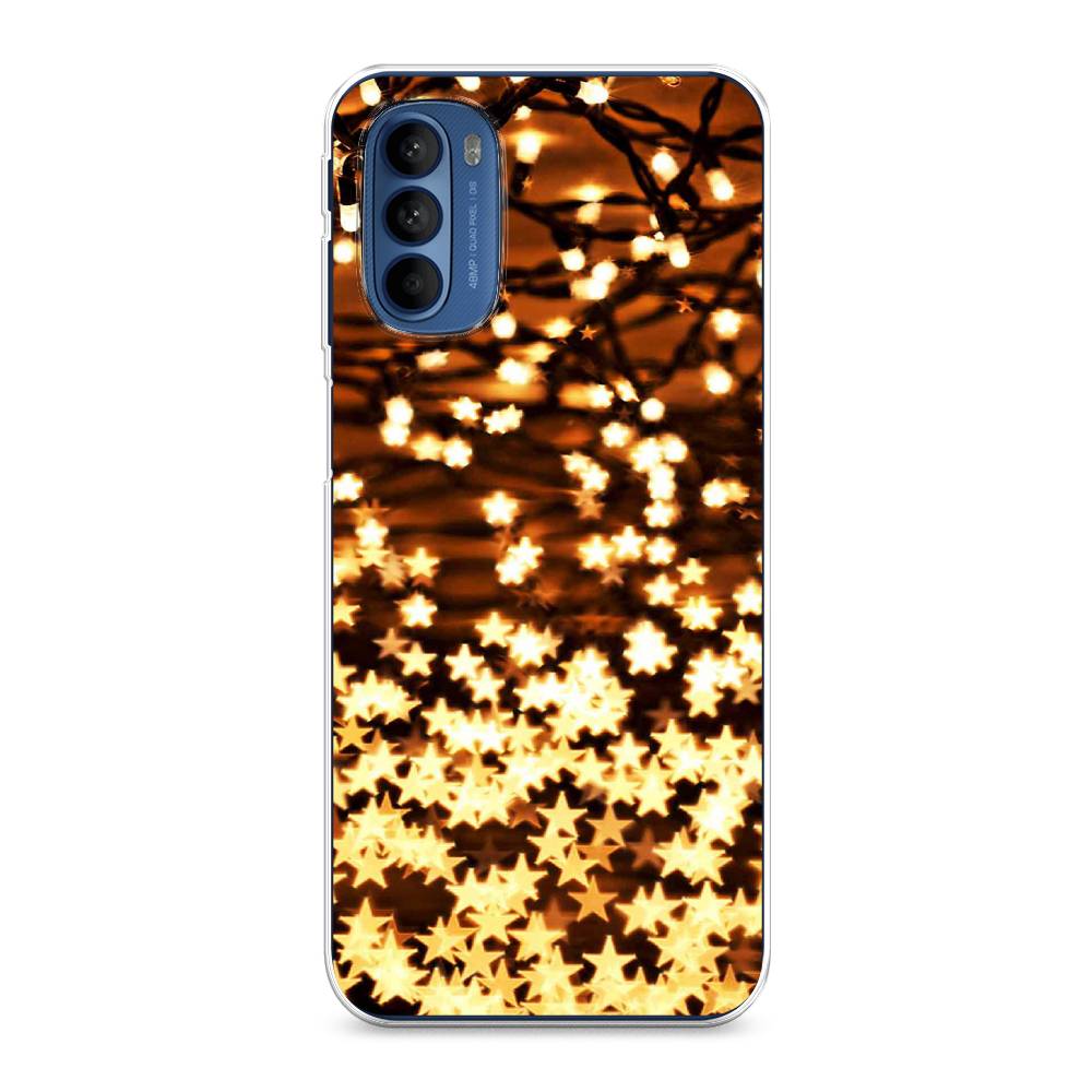 

Чехол на Motorola Moto G31 "Новогодняя гирлянда", Золотистый, 242550-5