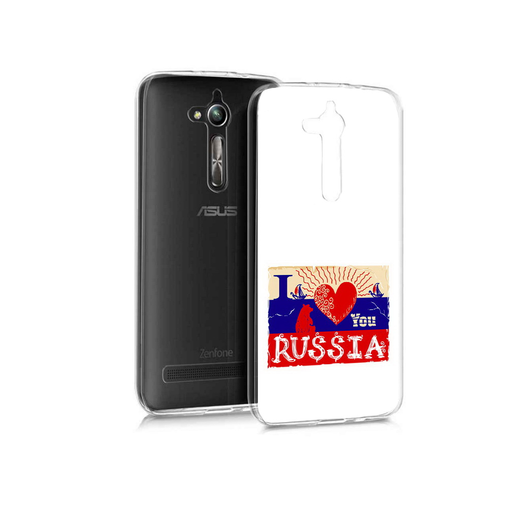 

Чехол MyPads Tocco для Asus ZenFone Go (ZB500KL) Люблю Россию, Прозрачный, Tocco