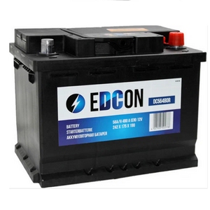 

Аккумулятор Edcon DC56480R 56 Ач 480А обр. пол.