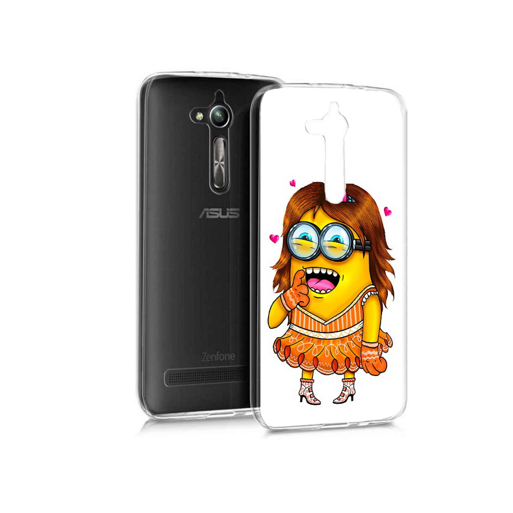 

Чехол MyPads Tocco для Asus ZenFone Go (ZB500KL) Миньон девочка, Прозрачный, Tocco