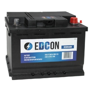 

Аккумулятор Edcon DC60540R 60 Ач 540А обр. пол.