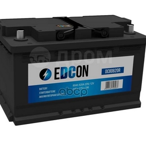 

Аккумулятор Edcon DC80620R 80 Ач 620А низкий