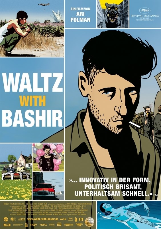 

Постер к мультфильму "Вальс с Баширом" (Vals Im Bashir) Оригинальный 68,6x96,5 см