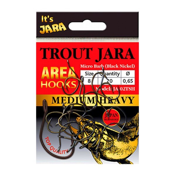 Крючки джиговые Jara Baits TROUT JARA AREA Hooks # 08 (20шт)