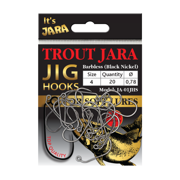 Крючки джиговые Jara Baits TROUT JARA JIG Hooks # 04 (20шт)