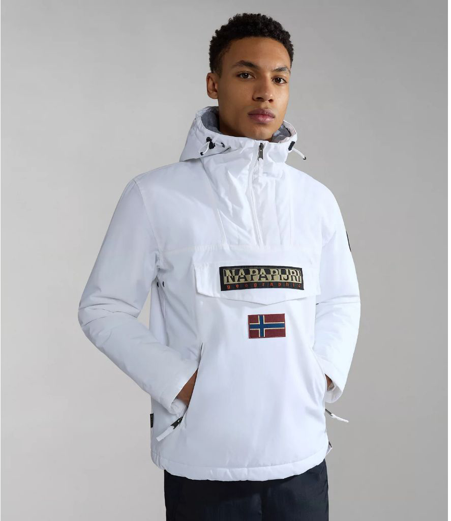 

Куртка мужская Napapijri RAINFOREST POCKET 2 002 BRIGHT WHITE белая M, Белый, RAINFOREST POCKET 2 002 BRIGHT WHITE