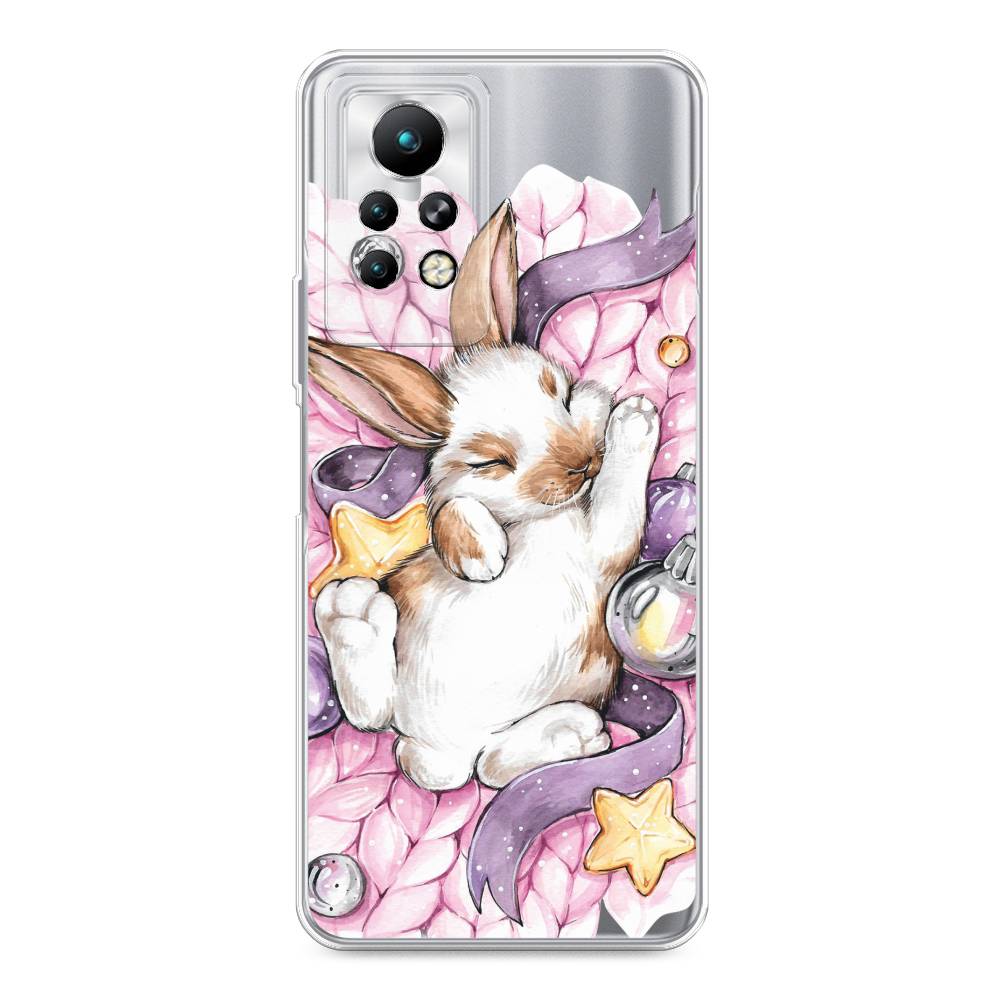 

Чехол для Infinix Note 11 Pro "Кролик спит", Розовый;белый, 3100550-5