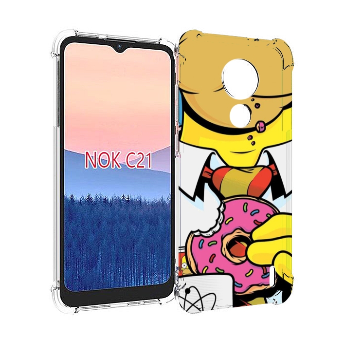 

Чехол MyPads Пончик для Nokia C21, Прозрачный, Tocco