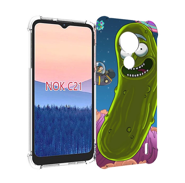 

Чехол MyPads Рик огурец для Nokia C21, Прозрачный, Tocco